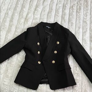 Balmain Black Blazer with Gold Buttons